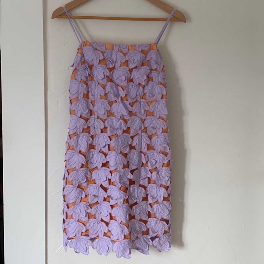 VINTAGE Milly Lilac appliqué dress - 2